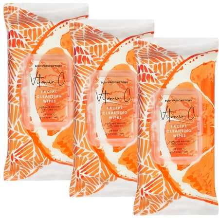 Eye Makeup Remover Wipes, Face Wipes with Vitamin C, 3 Pack (150 Count)