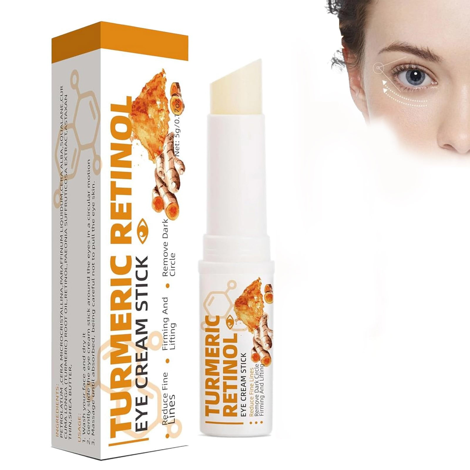 Eye Mask Clearance Sale!Turmeric Eye Cream Stick Eye Black Stick,Eye