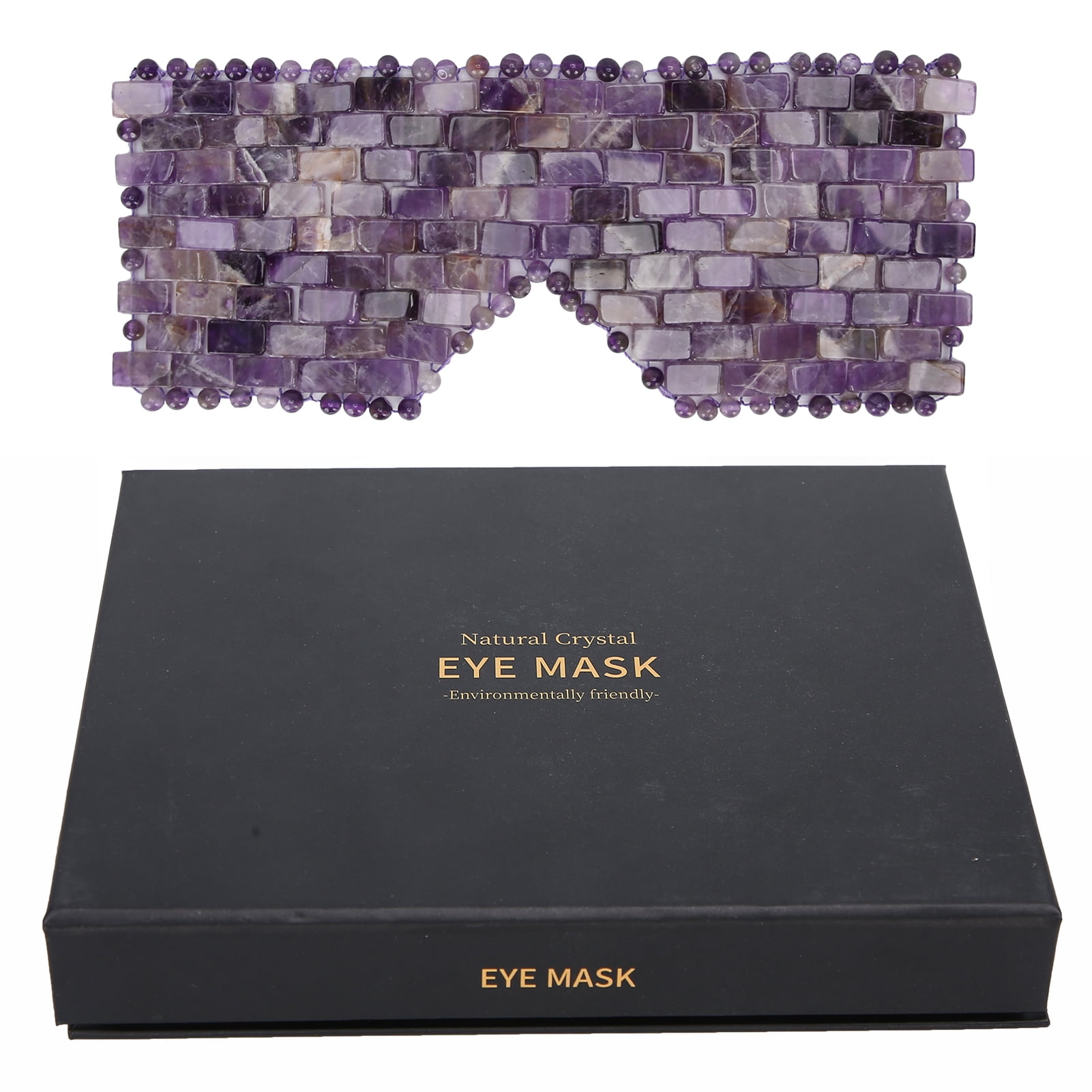 Eye Mask Face Massager Natural Jadestone Soothes Fatigue Reduce Sleeping Relax Care ToolTigea Eyes