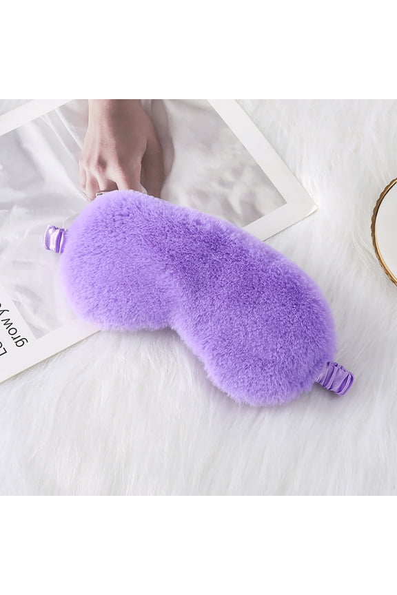 Eye Mask Soft Sleeping Blindfold Eye Cover Comfortable Furry Sleeping Mask Satin Nap Night Eyeshade Cover For Women Men Gift para uso al aire libre Ropa