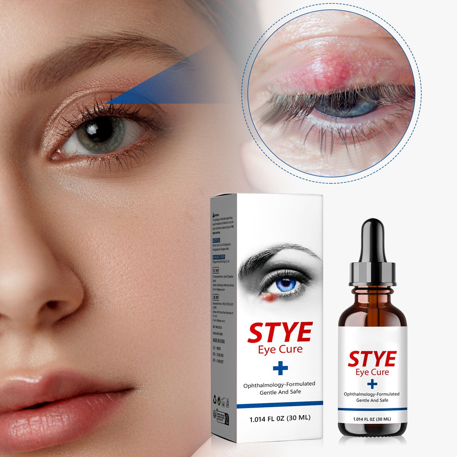Eye Mask Stye Eye Efficient for Blepharitis and Gentle & Eyelids 30Ml