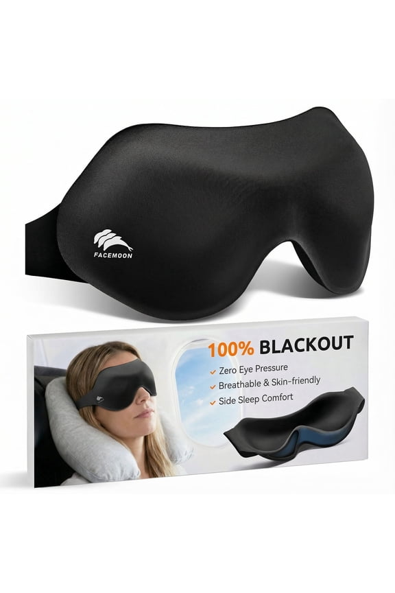 3D Sleep Eye Mask for Men Dad - Light Blocking Contoured Sleeping Mask Products - Zero Pressure Eye Cover for Travel, Side Sleepers, Meditation - Best Father’s Day Gifts for Dad Father Husband Grandp