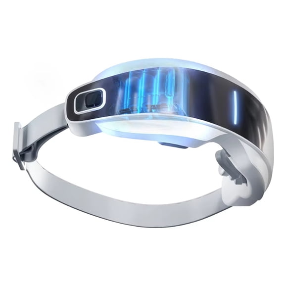 Eye Massage Device 16D Smart Acupoint Massage Bluetooth Eye Care Device Hot Compress Massage Eye Steam Lubrication White