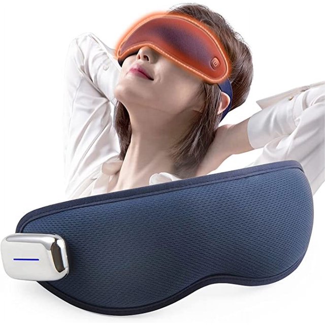 Eye Massager with Heat and Cooling, Wireless Eye Mask for Sleeping, USB