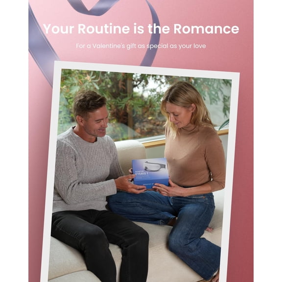 Eye Massager with Heat - Valentine's Day Gift for Her/Him, Migraine Relief, Sleep Mask for Dry Eyes, Eligible