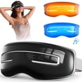 thumbnail image 1 of Morfone Eye Massager with Heat and Cooling, Eye Mask with DIY Massage Setting, Sleep Mask for Relax, Birthday Gifts for Women Men, Black, 1 of 9