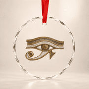 Eye Of Horus Egyptian God Egypt Mythology Ancient Glass Ornament