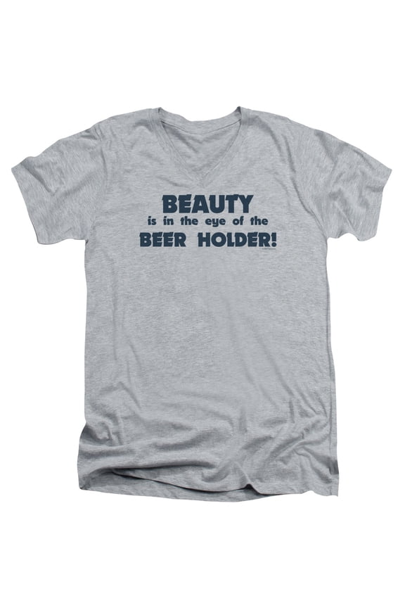 - Eye Of The Beer Holder - Slim Fit V Neck Shirt - Small