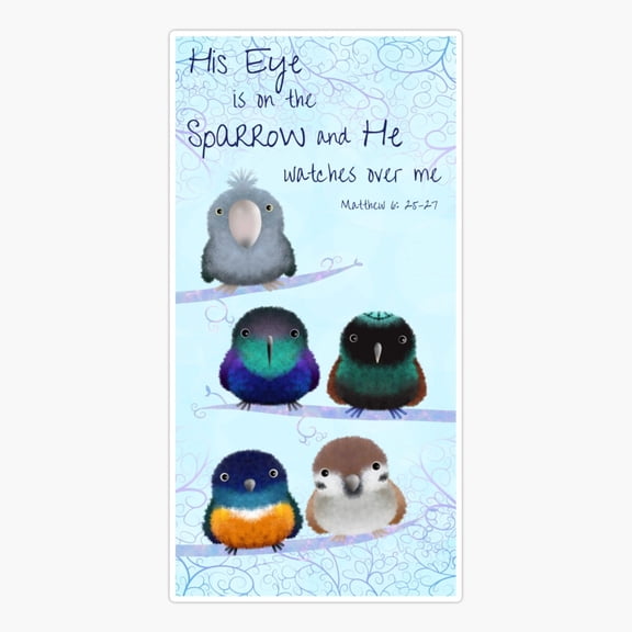 Eye On Sparrow Matthew Scripture Sticker