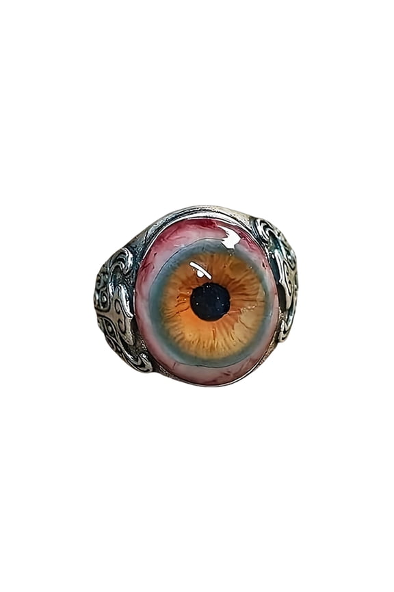 Eye Open Rings Retro Horror Jewelry For Gothic Lovers Unisex Halloween Party Accessory