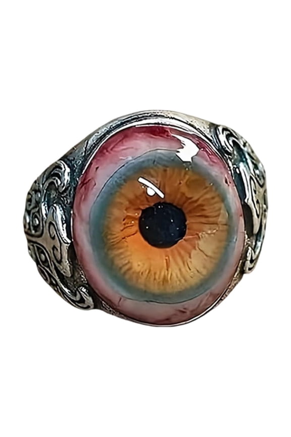 Eye Open Rings Retro Horror Jewelry For Gothic Lovers Unisex Party Accessory