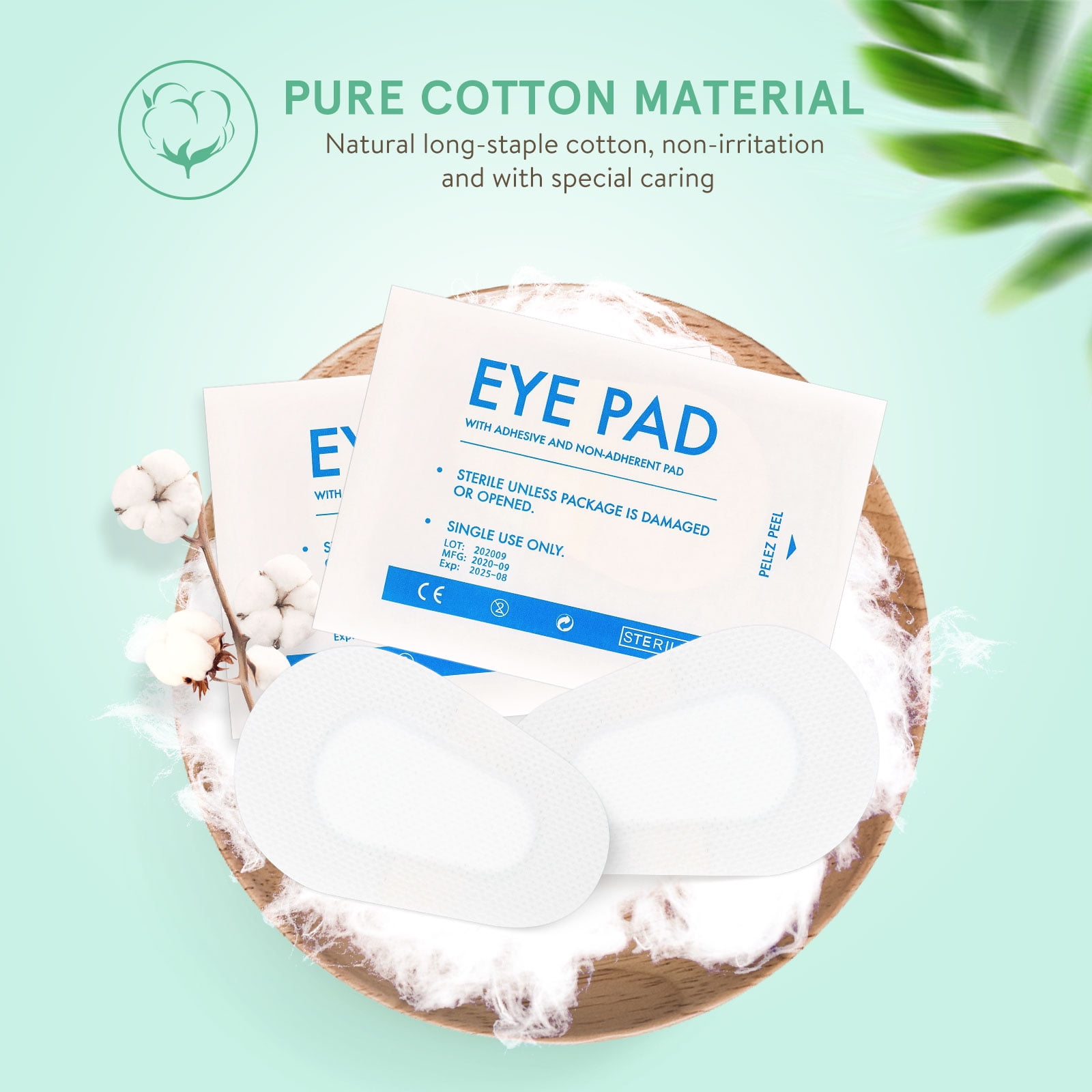 Eye Pads Wound Patch Dressing Care Sterile Woven Covering First Gauze Non Adults Children