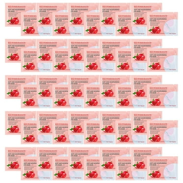Under Eye Patches 50 PCS Red Pomegranate Collagen Eye Mask Eye Gel Treatment Masks for Reducing Dark Circles,Puffy Eyes & Anti Aging,Under Eye Gel Pads for You Skin Care,Christmas Gift
