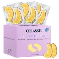 Under Eye Patches for Puffy Eyes and Dark Circles,24k Gold Eye Masks,Eye Gel Pads with Collagen & Hyaluronic Acid & Rose for Soothe Puffiness,Eye Bags and Wrinkles(Gold 30 Pairs)