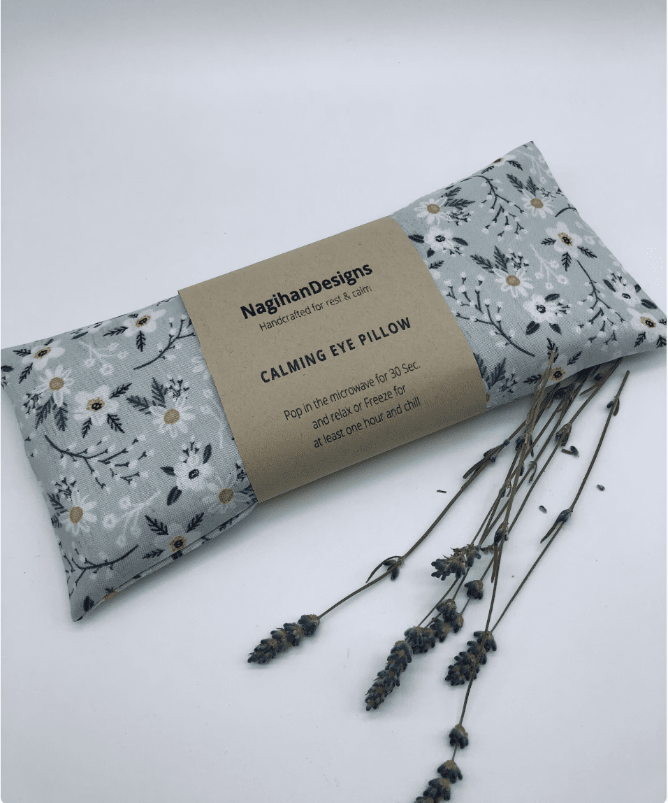 Cotton Flaxseed Yoga Aromatherapy Removable Cover All Natural Sleep Eye Mask for Relaxation and Stress Relief