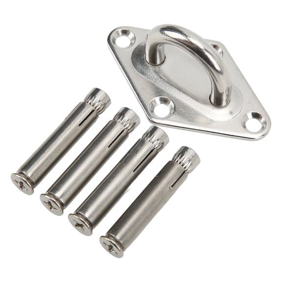 Eye Plates Ceiling Wall Mount Hooks, 551lb Capacity Heavy Duty Anchor Eye Plate Rugged High Strength  For Hammock