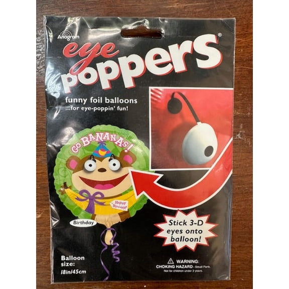 Eye Poppers 18 Inch Funny Foil Mylar Birthday Balloon [17830]