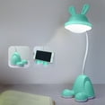 thumbnail image 1 of Eye Protection Desk Lamp with Adjustable Brightness and Pen Holder Stand, Rechargeable USB LED Study Light for Student Homework Reading, Dorm Bedside Lamp with Flexible Gooseneck, 1 of 6