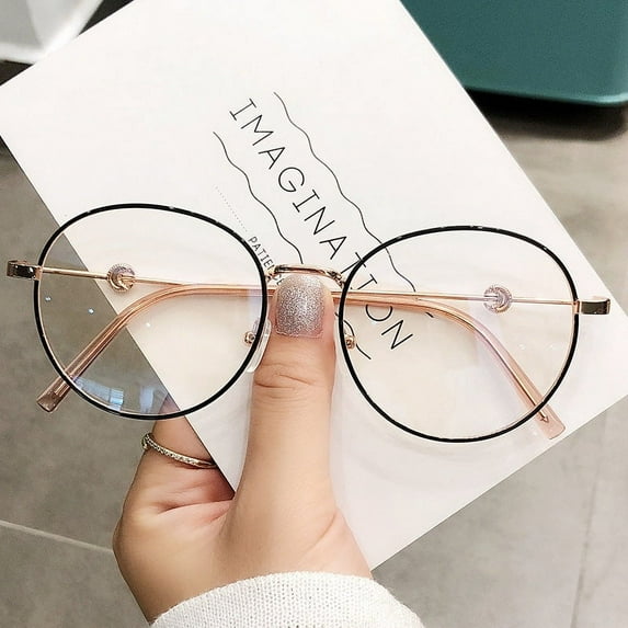 Eye Protection Fashion Glasses Anti Blue Light Filtering Moon Design for Vision and Personality Silver Rose Gold Black Gold Frame Colors