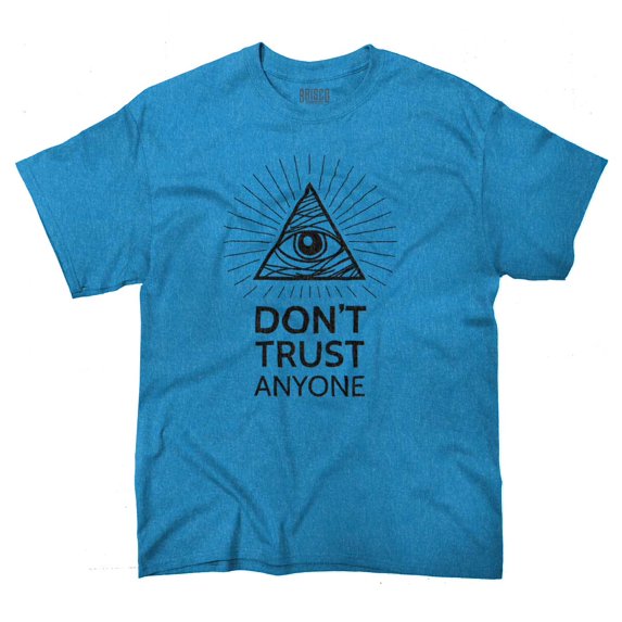 Eye Providence Dont Trust Illuminati Men's Graphic T Shirt Tees Brisco Brands 4X