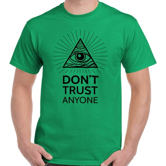 Eye Providence Dont Trust Illuminati Men's Graphic T Shirt Tees Brisco Brands M