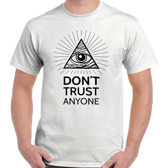 Eye Providence Dont Trust Illuminati Men's Graphic T Shirt Tees Brisco Brands X