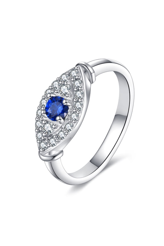 Eye Ring for Women 925 Sterling Silver Evil Eye Ring Evil Eye Jewelry Protection Rings for Women Spiritual