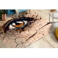 thumbnail image 1 of Eye Rug, Gift Rug, Rugs, Rugs, Modern Rug, Area Rugs, Kitchen Rug, Office Decor Rug, Floor Rugs, Brown Eye Rug, Runner Rug, 3.3'x5' - 100x150 cm, 1 of 7
