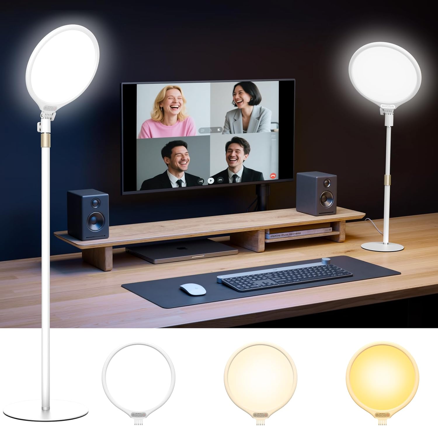 Eye Safe Desk Light for Zoom Meeting, 10.5