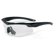 Suppror, Safety Glasses, Anti-Fog & Anti-Scratch, Clear Lens, Black Frame, Half-Frame