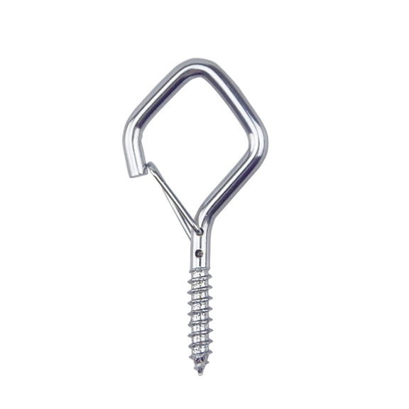 Eye Screw Hooks for Hanging Heavy Duty with Safety Buckle Self-tapping Safety Buckle Eye Bolts for Hanging Plants Lights Rust Resistant Lockable Eye Screw Hooks Indoor Outdoor