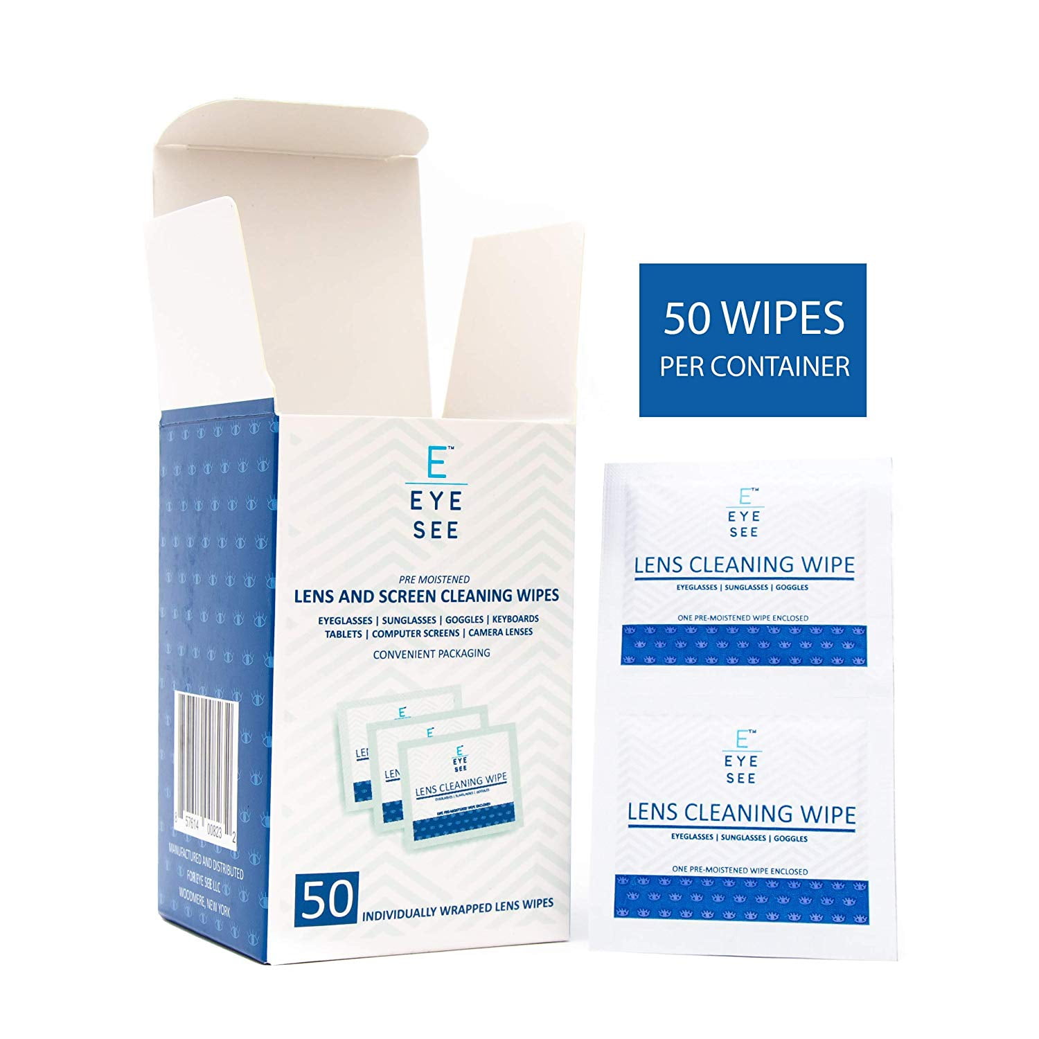 Pre-Moistened Lens Wipes ALIBEISS Screen Wipes for Glasses, Camera,Tablets,  Smartphone, Screens and Other Delicate Surfaces,Pack of 100