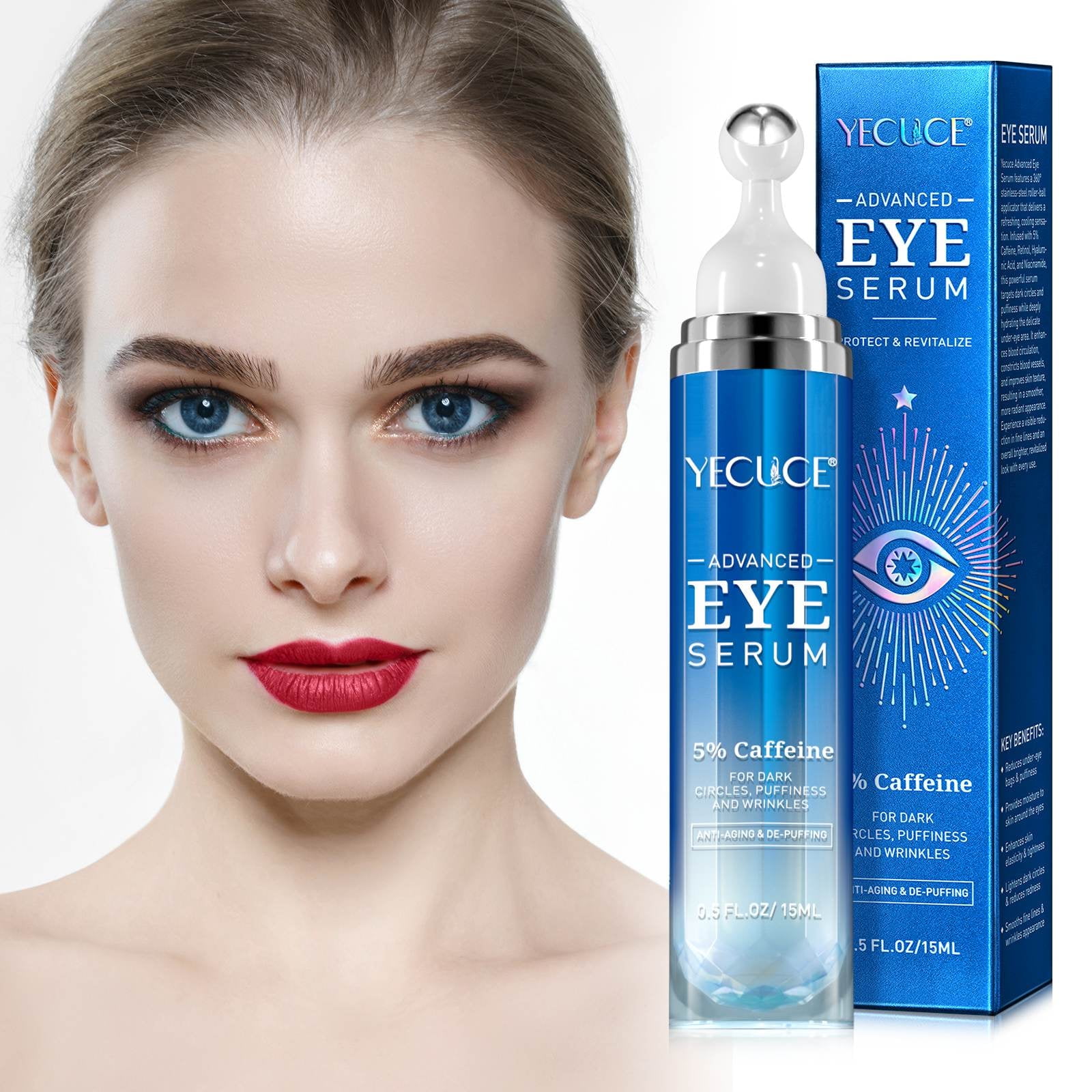 限定版 Serum Eye with Niacinamide Acid Hyaluronic Retinol Caffeine アイケア