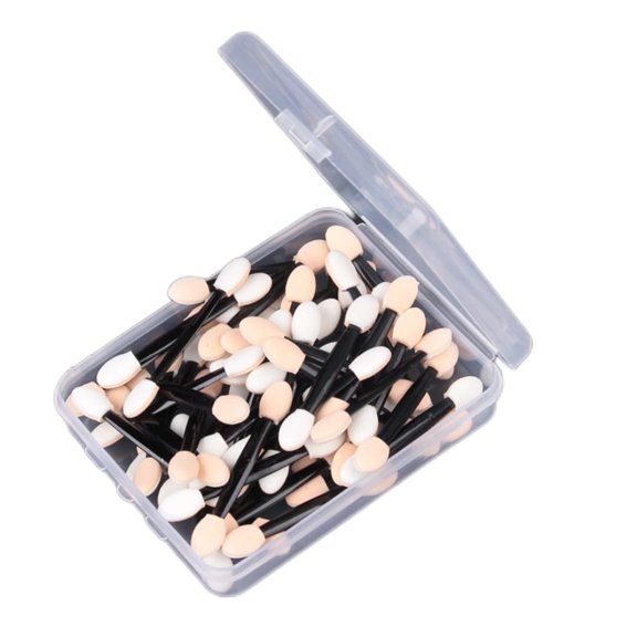 Eye Shadow BrushEyeshadow Applicators Disposable Eye Shadows Sponge Brushes Eye Makeup Applicators 50PCS