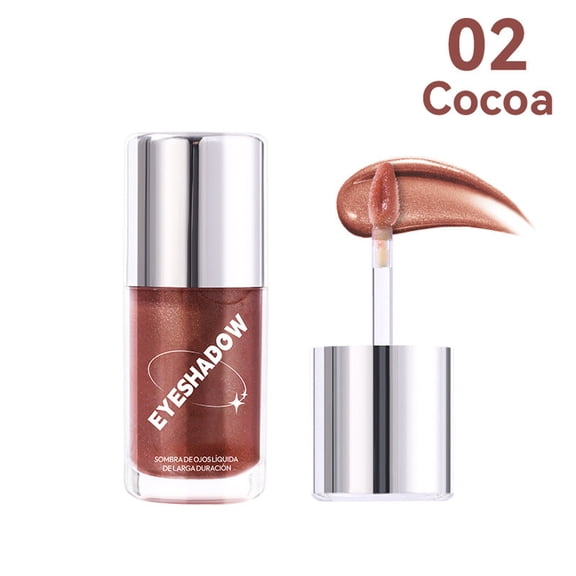 Eye Shadow Liquid 6 Long Lasting Glitter Shades, Waterproof Smudge Proof Shimmery Makeup, Buildable Pigmented Formula with Applicator, 7ml
