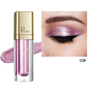 Eye Shadow Liquid Glitter 18 Colors Sparkling Liquid Eyeshadows Diamond Pearlescent Eyeshadows 5ml Pink