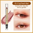 thumbnail image 1 of Eye Shadow Pen, Highlight Eye Shadow, Double Head Silky Smooth Brightening Eye Shadow Stick, Pearl Light Fine Flash Lying Silkworm Pen with Natural Finish and UV-Blocking, 1 of 4