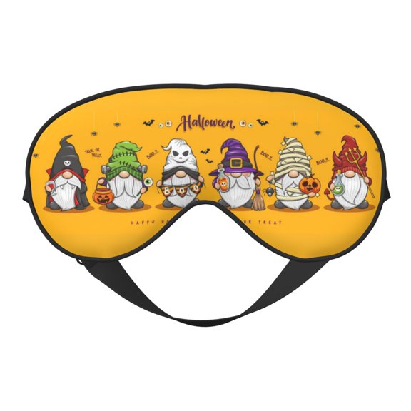 Eye Sleep Mask for Women Men - Cute Gnomes Halloween Adjustable Soft Buckle Travel Eye Masks for Sleep Mask Blackout, Sleeping Mask for Women Men, Funny Blindfolds for Party Games