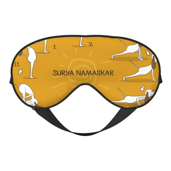 Eye Sleep Mask for Women Men - English Cocker Spaniel Doing Yoga Adjustable Soft Buckle Travel Eye Masks for Sleep Mask Blackout, Sleeping Mask for Women Men, Funny Blindfolds for Party Games