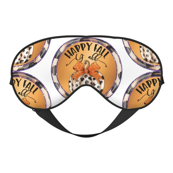 Eye Sleep Mask for Women Men - Fall Farmhouse Pumpkins1 Adjustable Soft Buckle Travel Eye Masks for Sleep Mask Blackout, Sleeping Mask for Women Men, Funny Blindfolds for Party Games