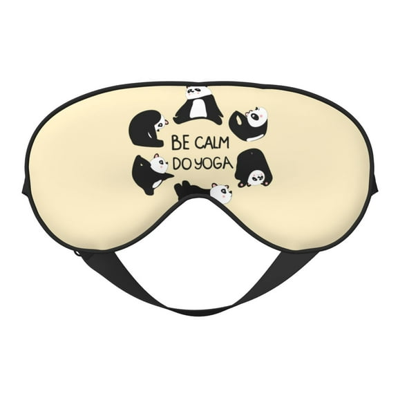 Eye Sleep Mask for Women Men - Panda Doing Yoga Adjustable Soft Buckle Travel Eye Masks for Sleep Mask Blackout, Sleeping Mask for Women Men, Funny Blindfolds for Party Games