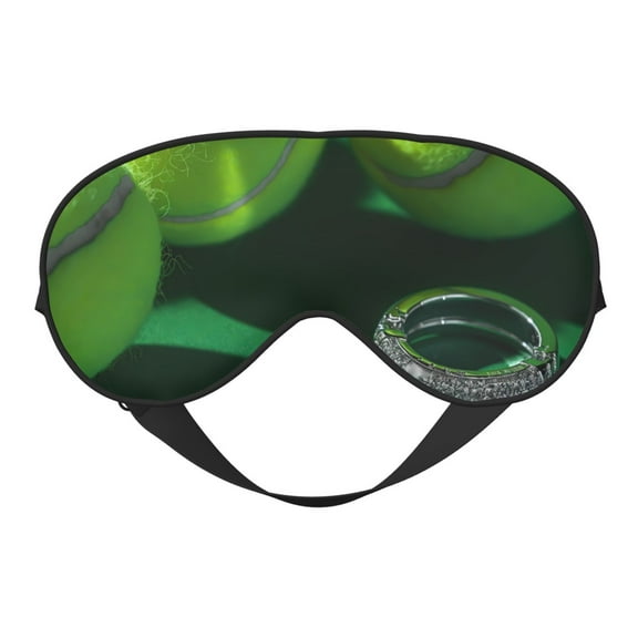 Eye Sleep Mask for Women Men - Tennis Balls Luxury Rings Adjustable Soft Buckle Travel Eye Masks for Sleep Mask Blackout, Sleeping Mask for Women Men, Funny Blindfolds for Party Games