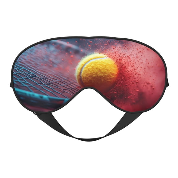 Eye Sleep Mask for Women Men - Tennis Impact in Slow Motion Adjustable Soft Buckle Travel Eye Masks for Sleep Mask Blackout, Sleeping Mask for Women Men, Funny Blindfolds for Party Games