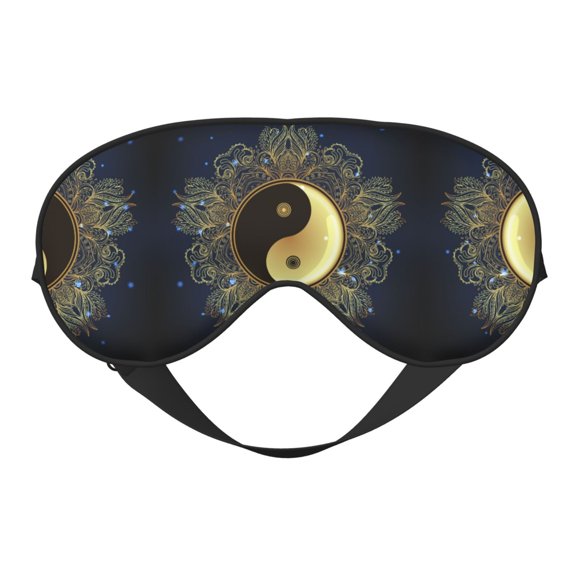 Eye Sleep Mask for Women Men - Yin And Yang Mandala Adjustable Soft Buckle Travel Eye Masks for Sleep Mask Blackout, Sleeping Mask for Women Men, Funny Blindfolds for Party Games