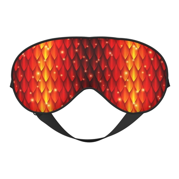 Eye Sleep Mask for Women Men - cool Red Dragon Skin scale Adjustable Soft Buckle Travel Eye Masks for Sleep Mask Blackout, Sleeping Mask for Women Men, Funny Blindfolds for Party Games