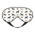 Eye Sleep Mask for Women Men, Back Labrador Retriever Dog Soft Travel