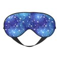 Eye Sleep Mask for Women Men, shiny starry sky blue sky Soft Travel Eye