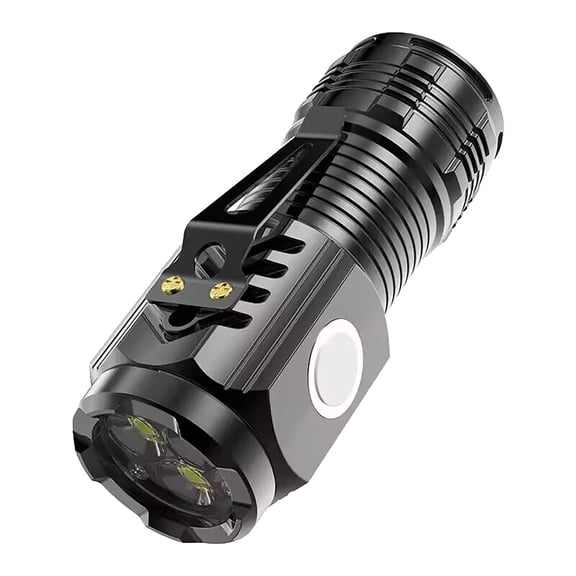 Eye Strong Light Flashlight Portable USB Rechargeable Outdoor Home Mini Steel Flashlight Rechargeable Head Flashlights High Mechanic Strip Cob Headlight Miner Light for Head Walking Lights for