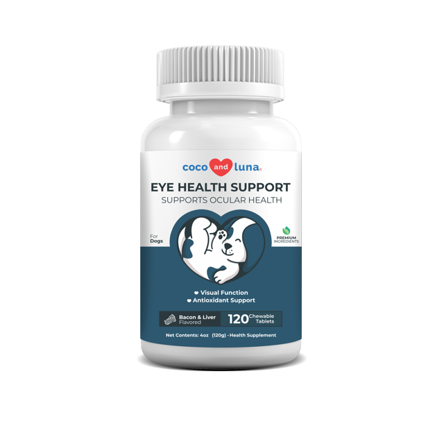 Eye Support for Dogs 120 Chewable Tablets Dog Supplements for