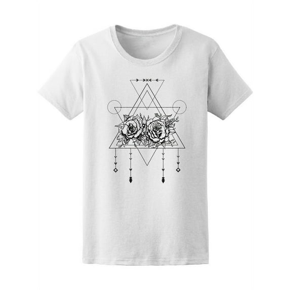 Eye Symbol Sacred Geometry T-Shirt Women -Image by Shutterstock, Female Small